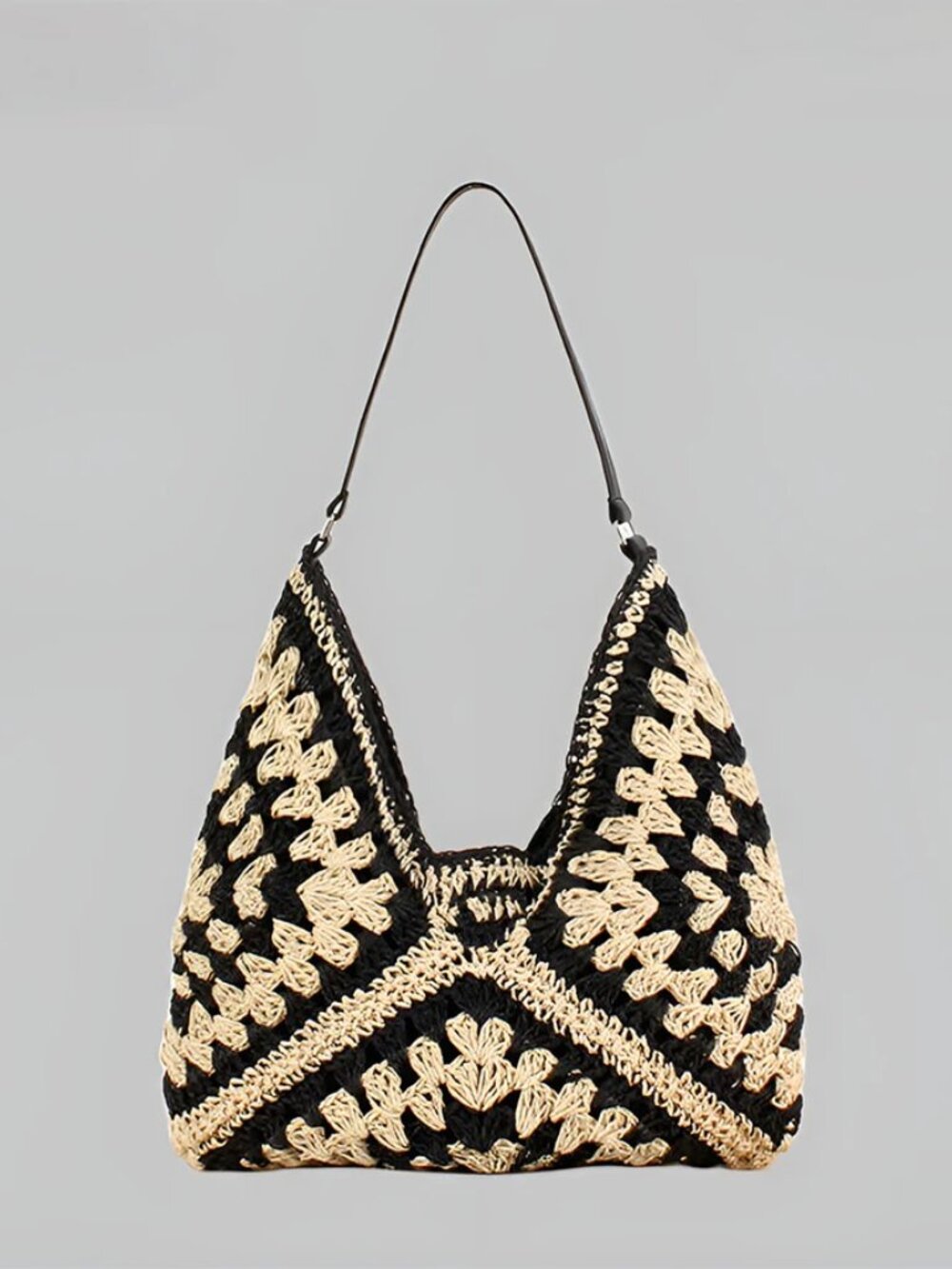 Vintage Crochet Macrame Shoulder Bag - Commense - Picture 11 of 11